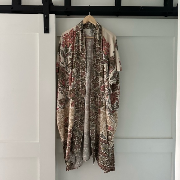 Anthropologie | Bl-nk Garden Kimono, sz L - Picture 3 of 7